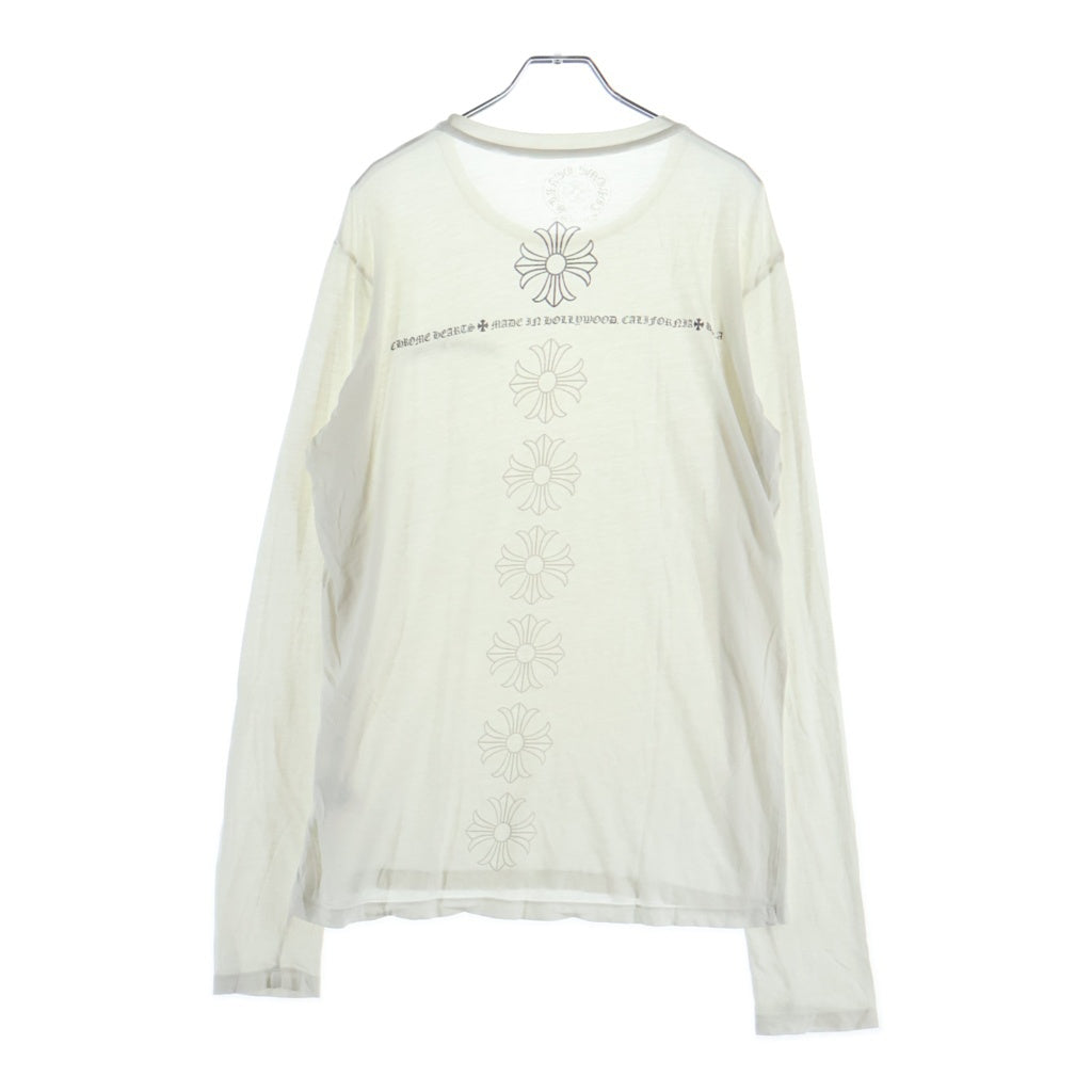 CHROME HEARTS(クロムハーツ) L/S TEE バックCHプラスプリント 長袖Tシャツカットソー