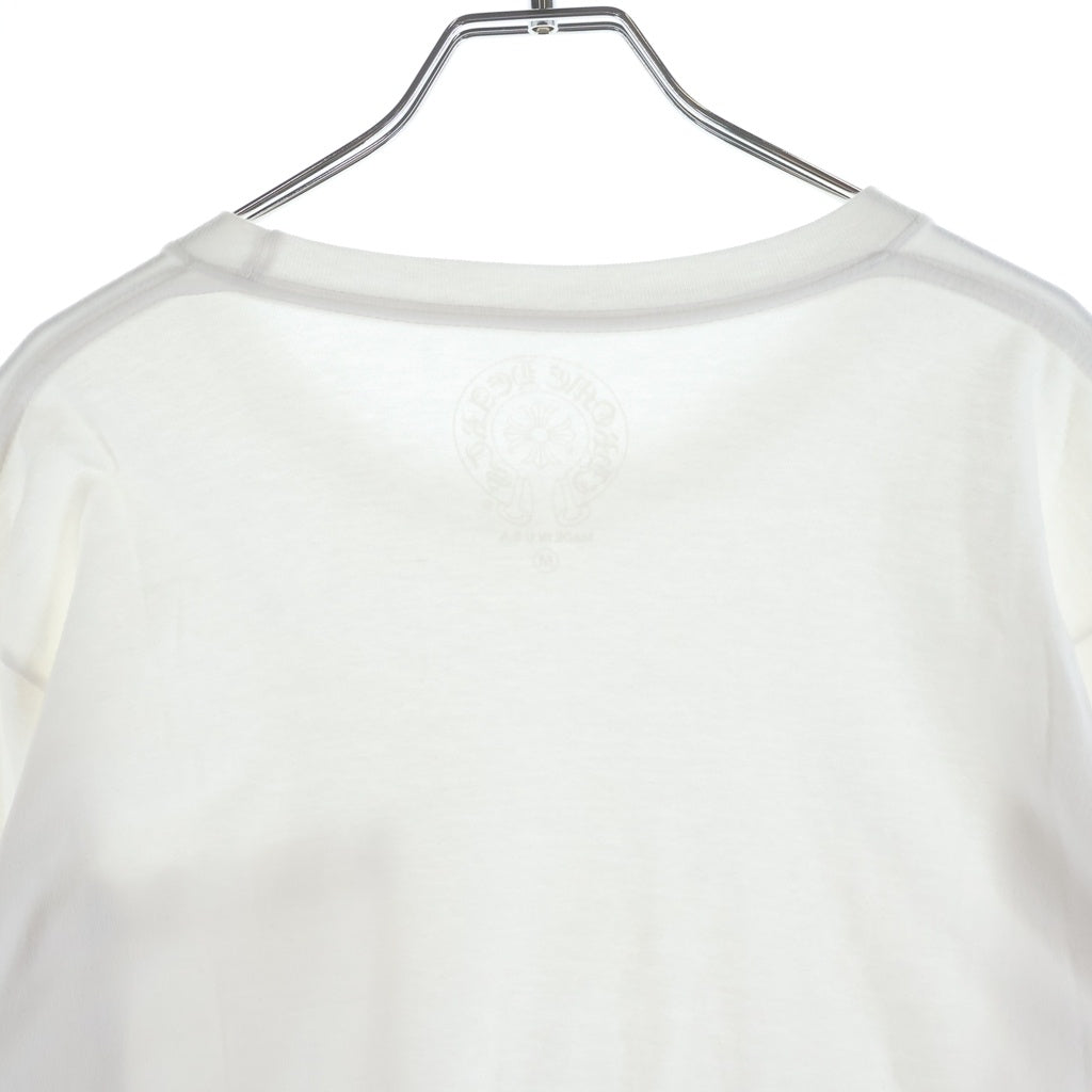 CHROME HEARTS(クロムハーツ) CH L/S TEE NECK LOGO ネックロゴプリント長袖Tシャツカットソー
