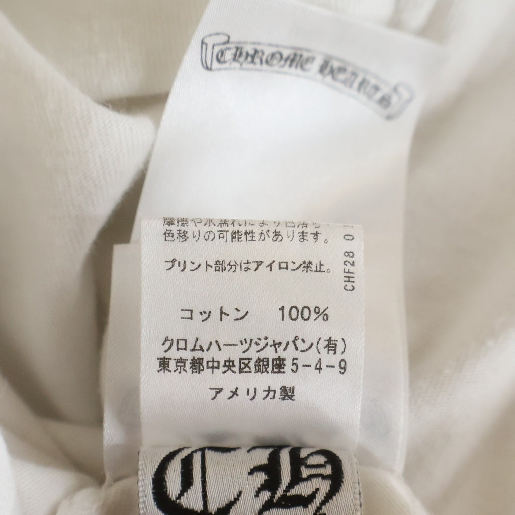 CHROME HEARTS(クロムハーツ) CH L/S TEE NECK LOGO ネックロゴプリント長袖Tシャツカットソー
