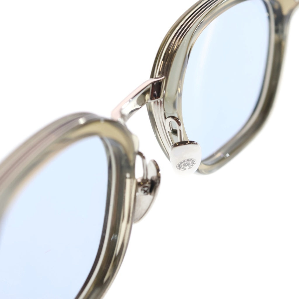 CHROME HEARTS(クロムハーツ) DUCK BUTTER ダガーウェリントン サングラス アイウェア オリーブ/シルバー 52□21-152