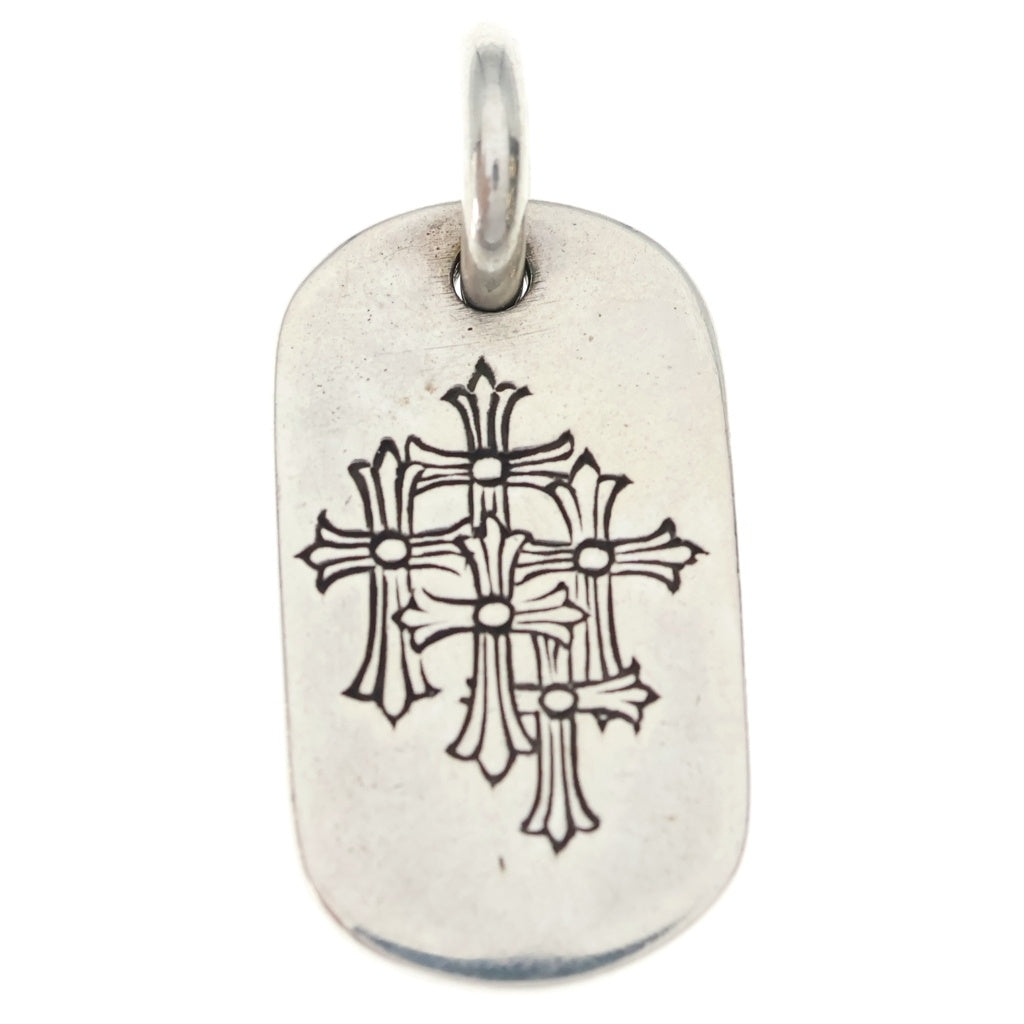 CHROME HEARTS(クロムハーツ) RAISED DOGTAG レイズドドッグタグ チャーム シルバーネックレストップ