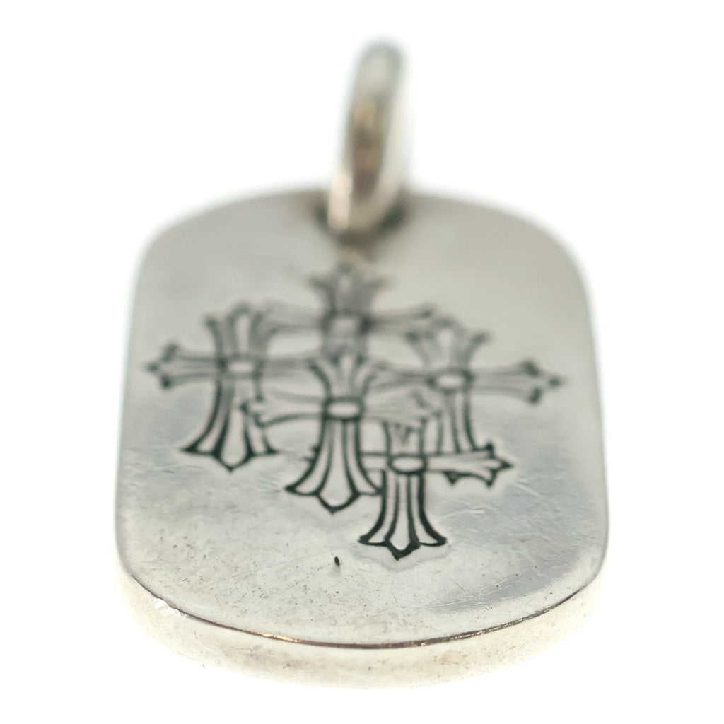 CHROME HEARTS(クロムハーツ) RAISED DOGTAG レイズドドッグタグ チャーム シルバーネックレストップ