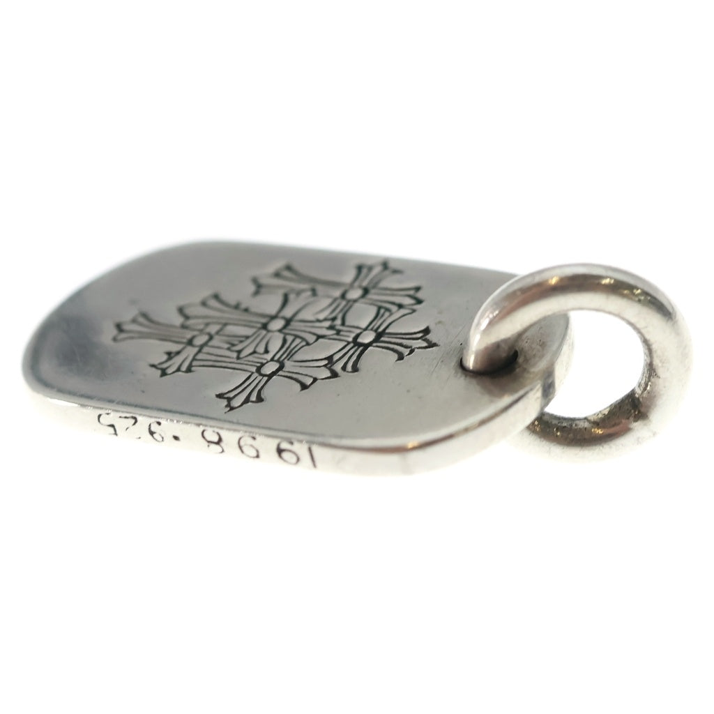 CHROME HEARTS(クロムハーツ) RAISED DOGTAG レイズドドッグタグ チャーム シルバーネックレストップ