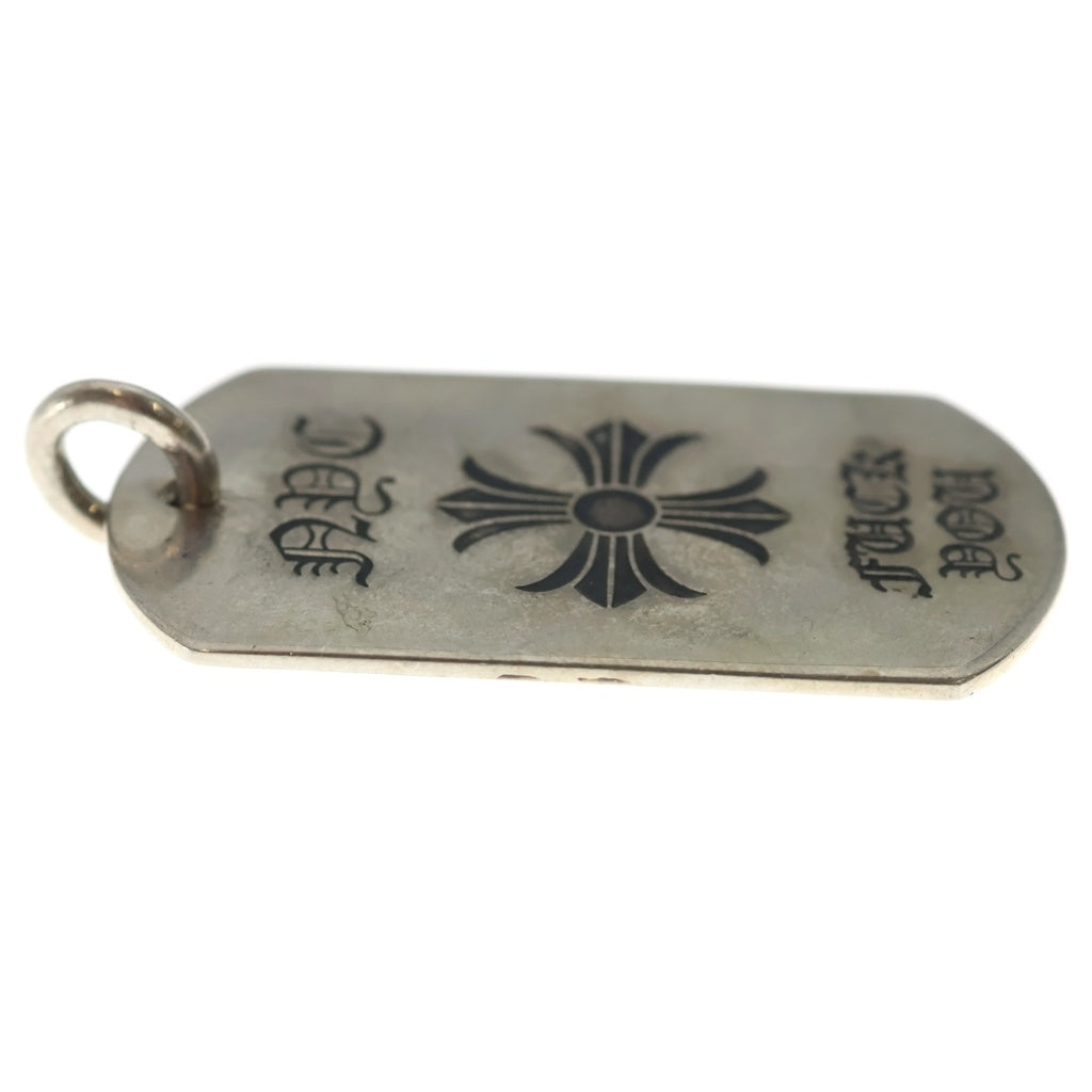 CHROME HEARTS(クロムハーツ) D TAG LRG NYC限定 FUCK YOU CHプラス ドッグタグ ラージ ペンダントトップ シルバー