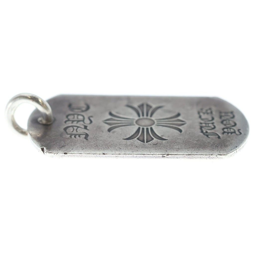 CHROME HEARTS(クロムハーツ) D TAG LRG NYC限定 FUCK YOU CHプラス ドッグタグ ラージ ペンダントトップ シルバー