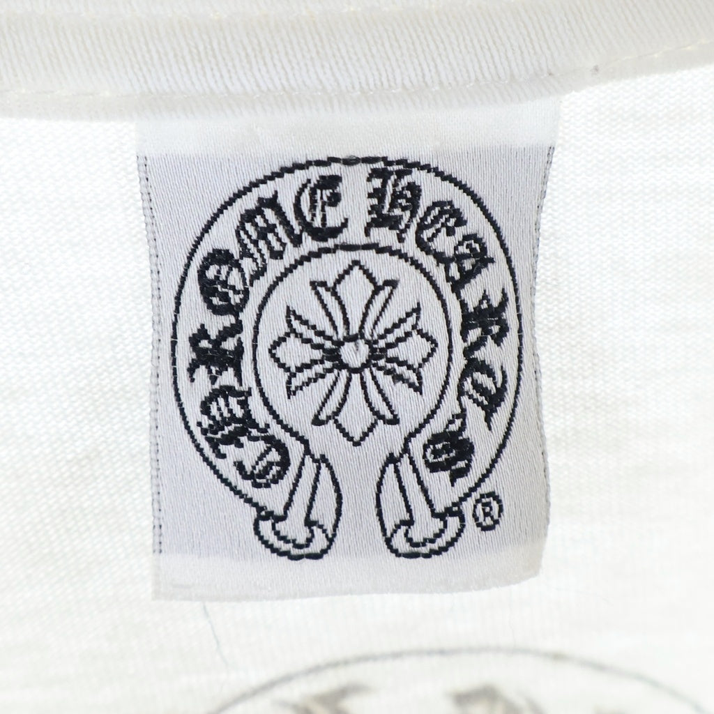 CHROME HEARTS(クロムハーツ) OLD L/S TEE オールド 袖CHクロス バックホースシュープリント 長袖Tシャツカットソー