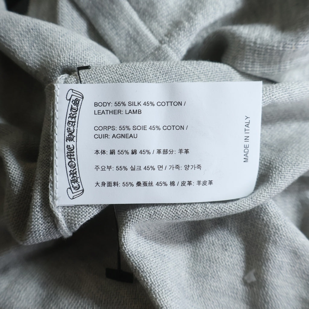 CHROME HEARTS(クロムハーツ) Y NOT クロスパッチ付きラグラン Tシャツ グレー