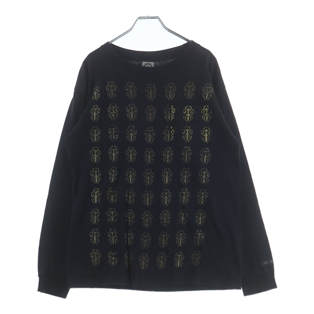 CHROME HEARTS(クロムハーツ) OLD VINE DAGGER オールド ヴァインダガー総柄プリント 長袖Tシャツカットソー