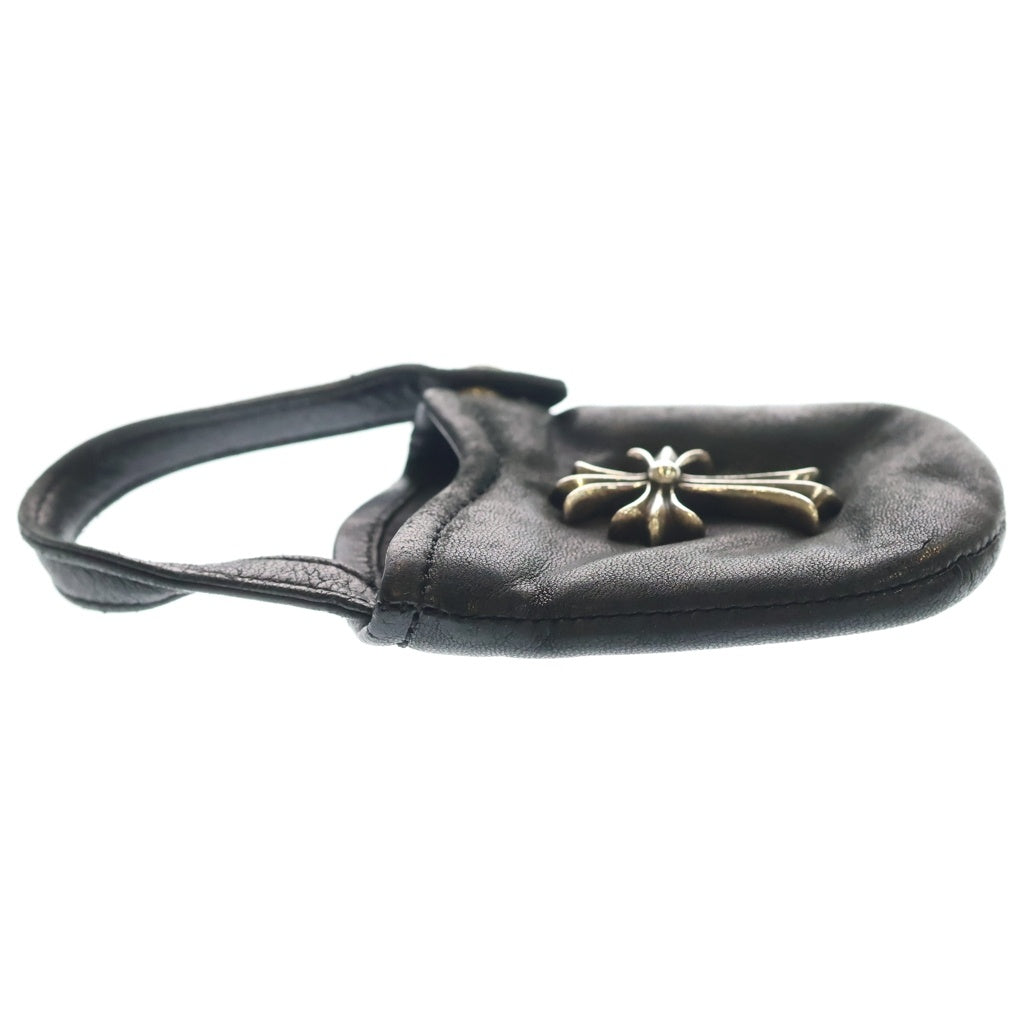 CHROME HEARTS(クロムハーツ) PHONE POUCH W/CH CROSS スモールCHクロス レザーフォンポーチ