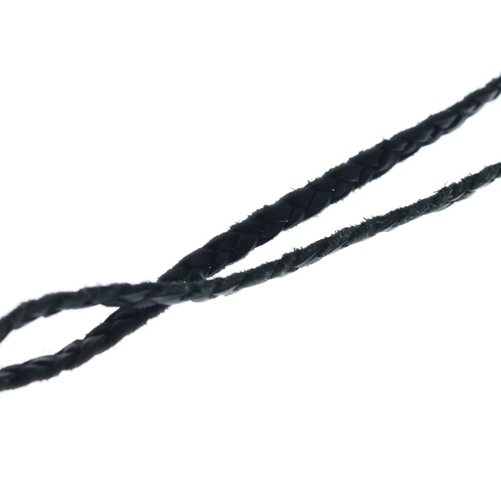 CHROME HEARTS(クロムハーツ) LEATHER BRAID スクロールレザーブレード シルバーネックレス