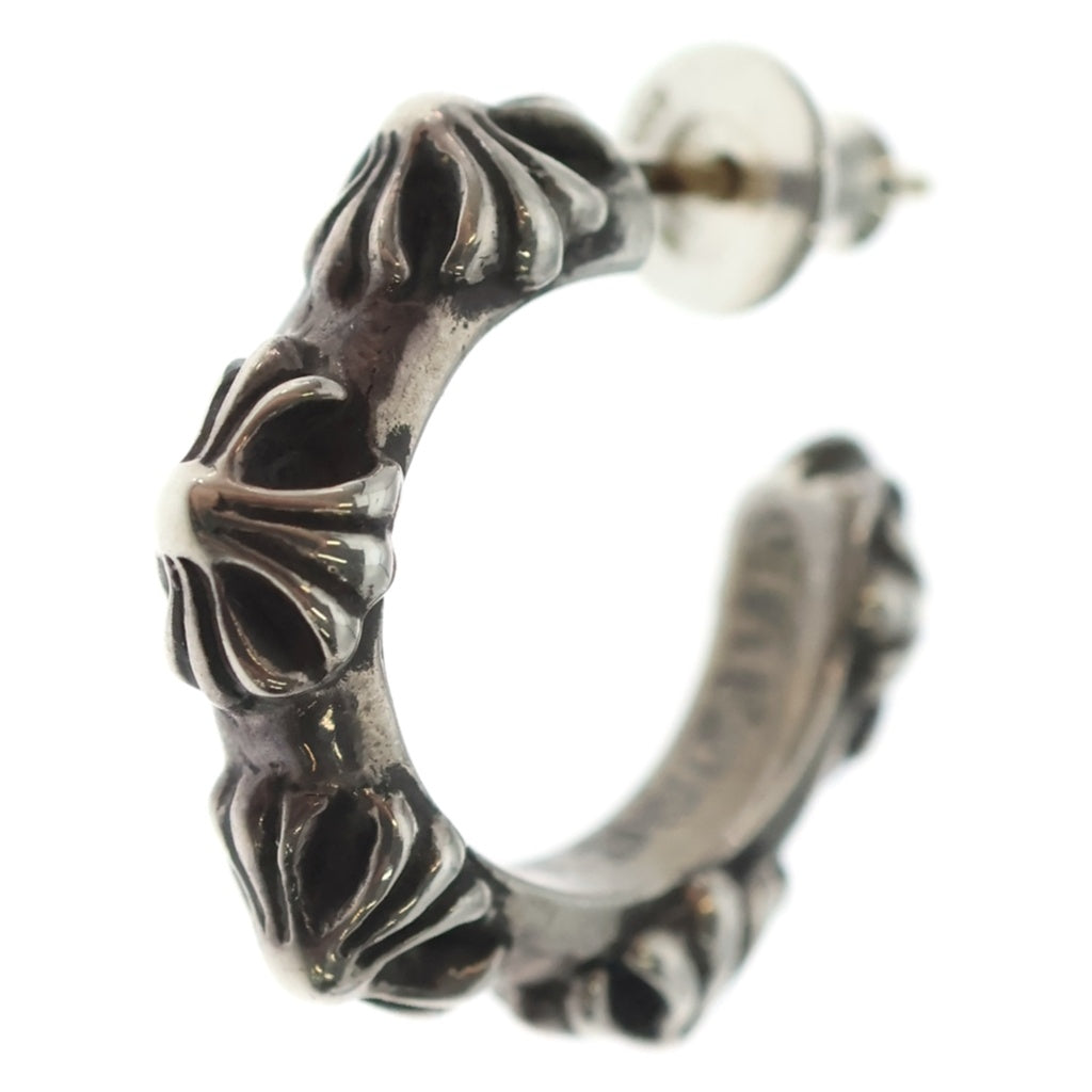 CHROME HEARTS(クロムハーツ) HOOP CROSS クロスバンド フープピアス シルバー BCA100
