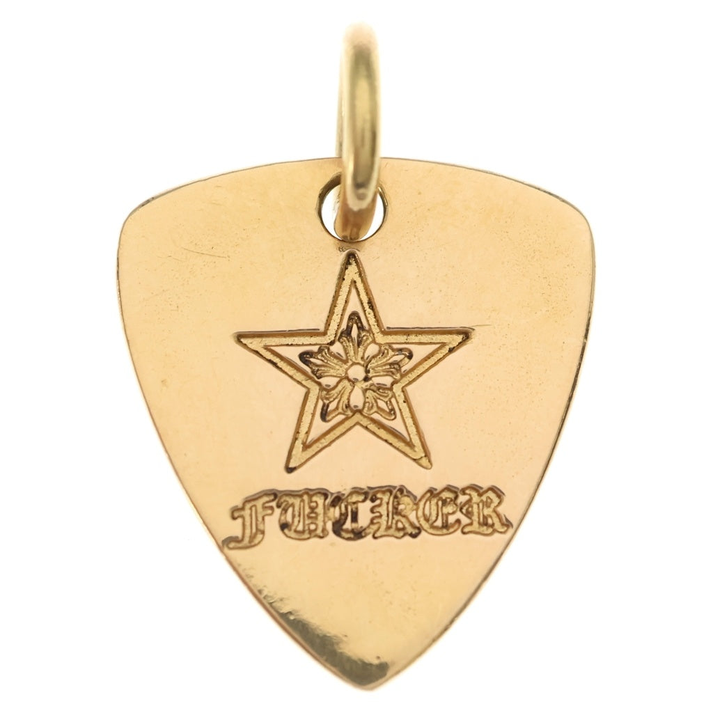 CHROME HEARTS(クロムハーツ) 22K GUITAR PICK STAR FUCKER ギターピック スターファッカー ペンダントトップ ゴールド