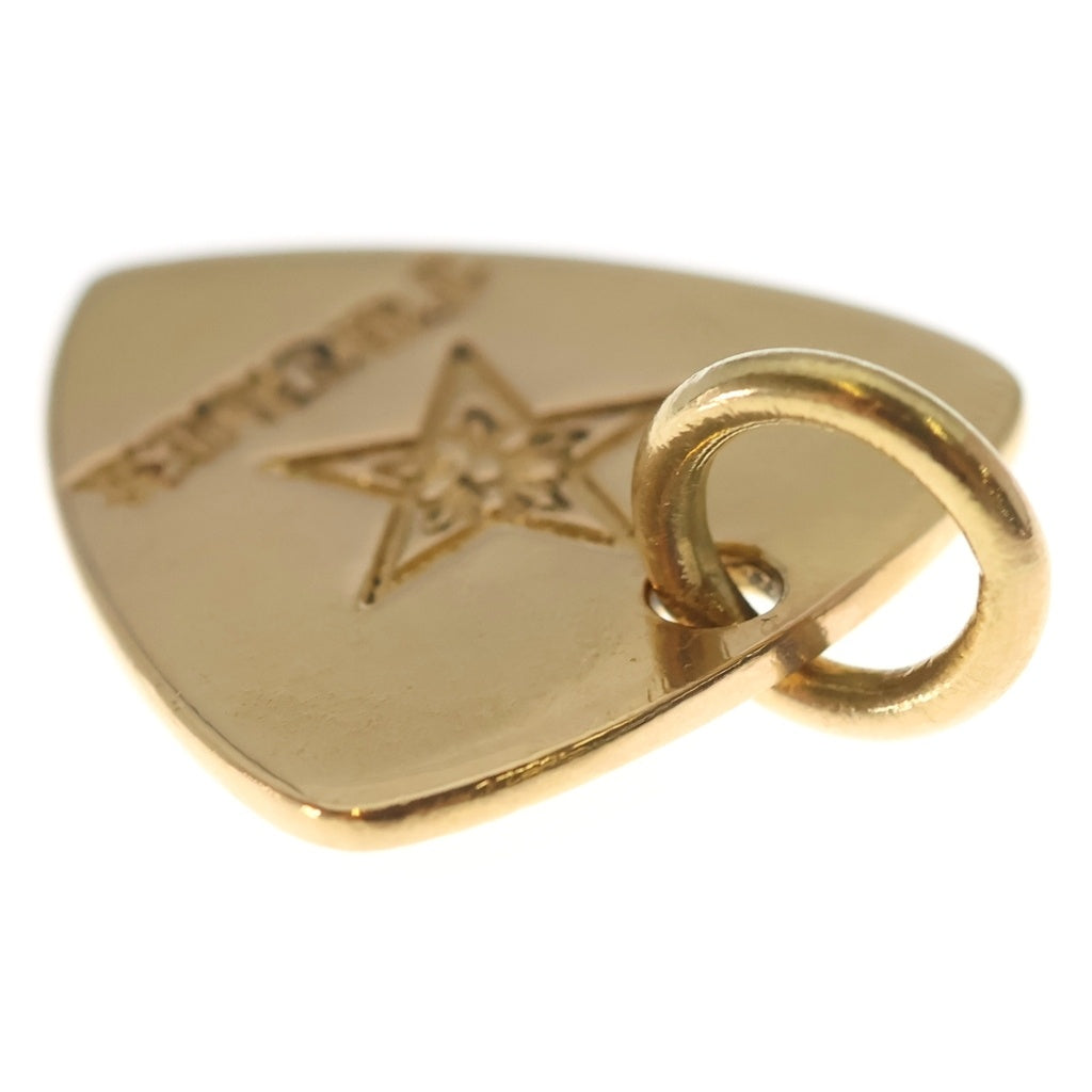CHROME HEARTS(クロムハーツ) 22K GUITAR PICK STAR FUCKER ギターピック スターファッカー ペンダントトップ ゴールド