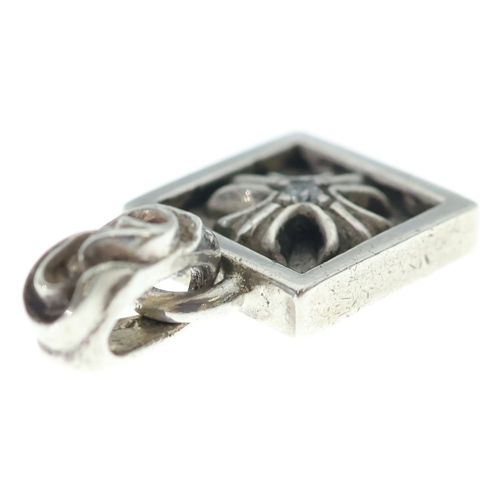 CHROME HEARTS(クロムハーツ) FRAMED CH PLUS 1DIA フレームドCHプラス 1ダイヤ チャーム シルバーネックレストップ
