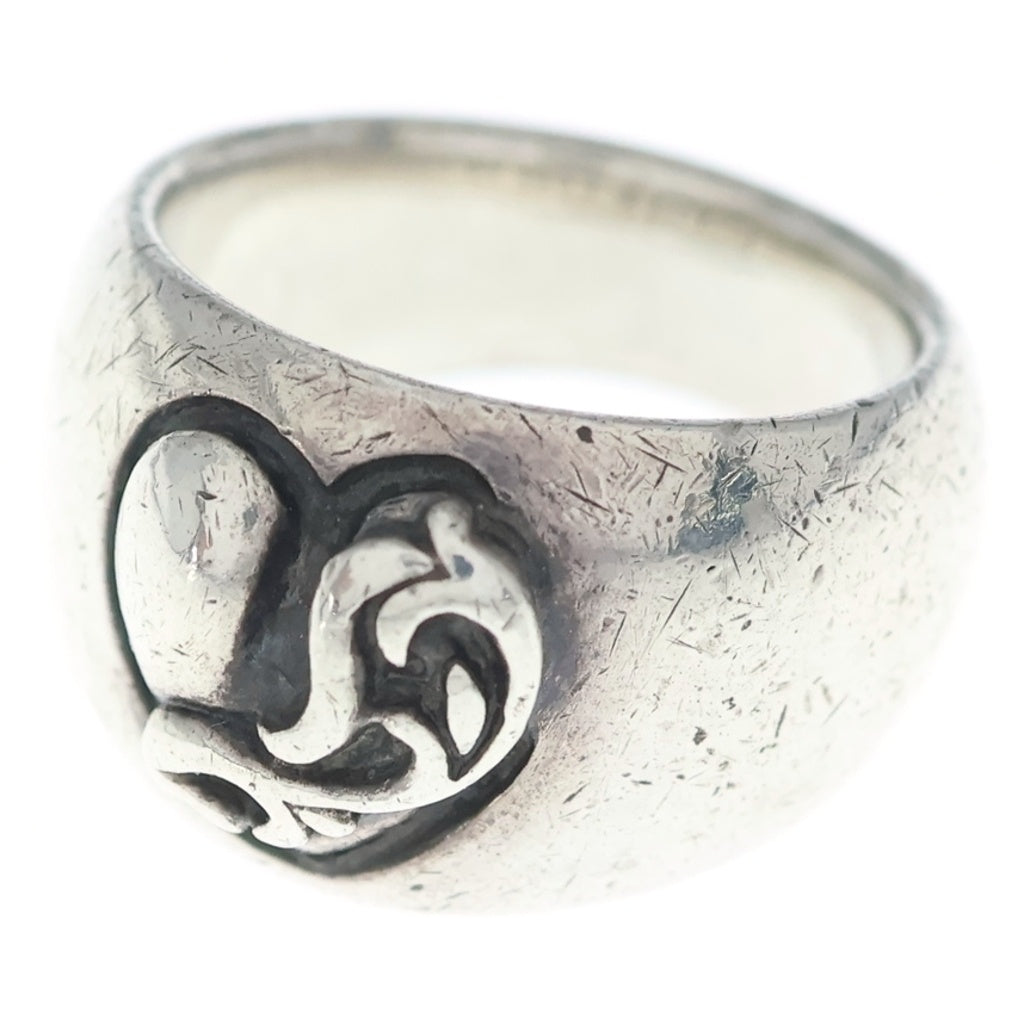 CHROME HEARTS(クロムハーツ) HEART IN BAND ハートインバンドリング シルバー