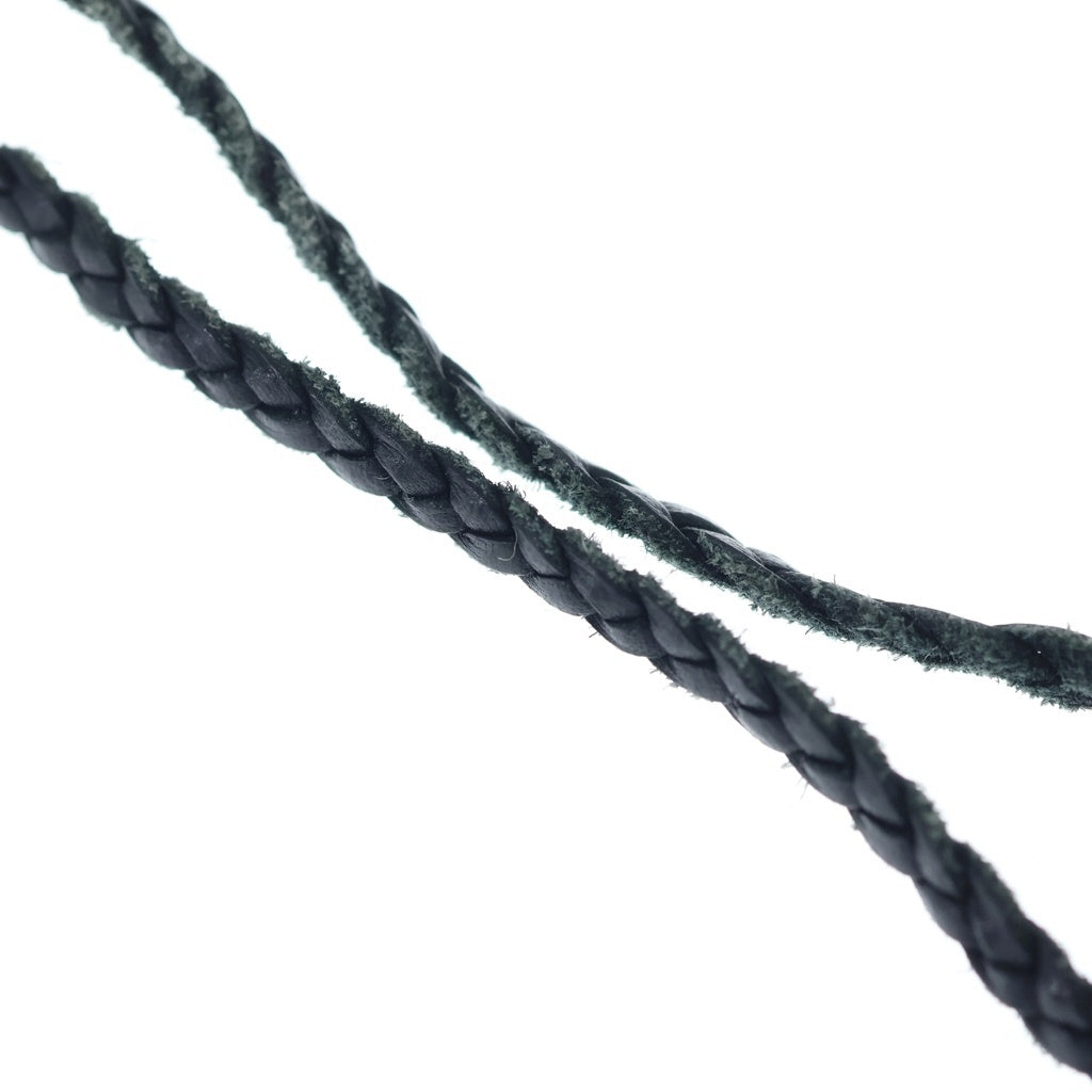 CHROME HEARTS(クロムハーツ) LEATHER BRAID スクロールレザーブレード シルバーネックレス