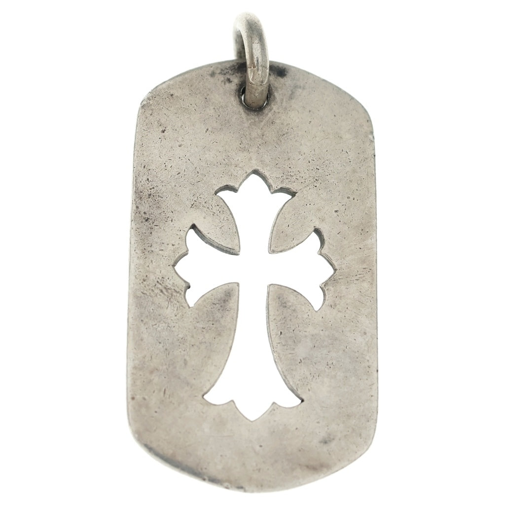 CHROME HEARTS(クロムハーツ) D TAG LRG CO CRS カットアウトクロスドッグタグ ラージ ペンダントトップ シルバー BCA239