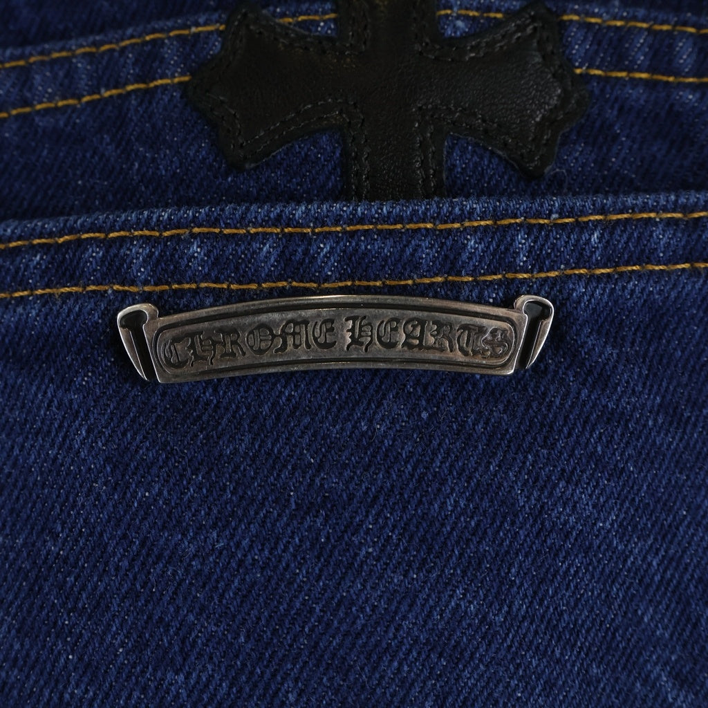 CHROME HEARTS(クロムハーツ) U VNTG JEAN BLU ORNG TAB クロスパッチウォッシュド517デニムパンツ