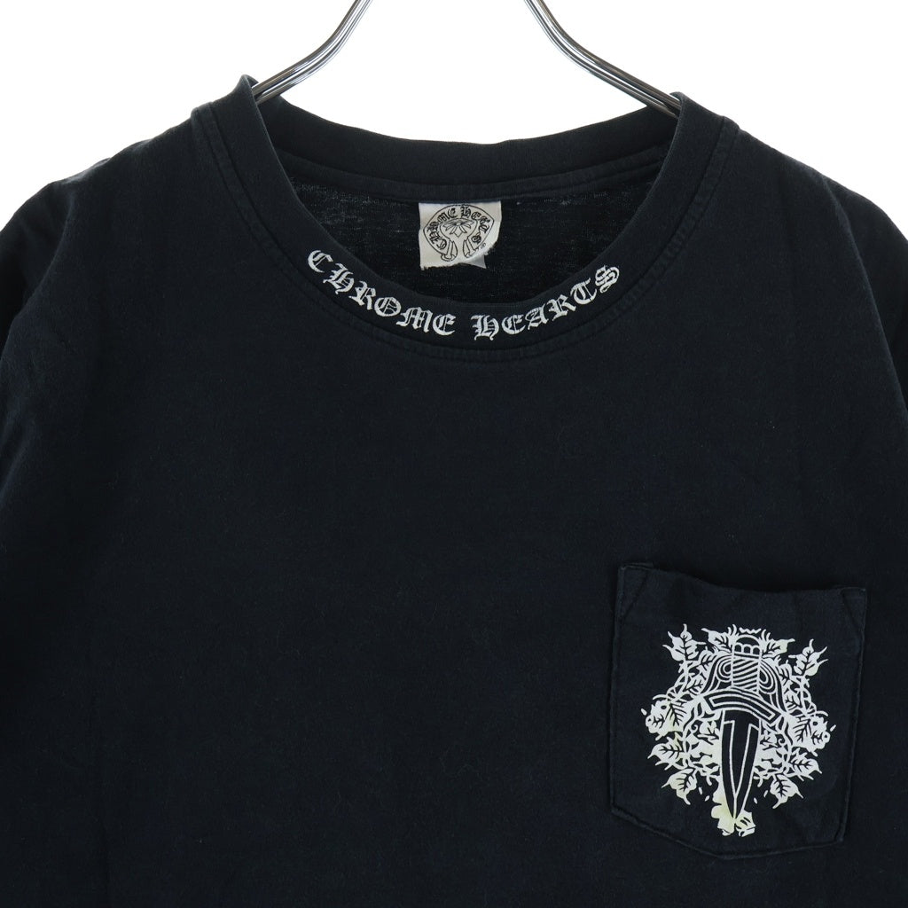 CHROME HEARTS(クロムハーツ) OLD S/S TEE オールド ネックロゴ ヴァインダガープリント半袖Tシャツカットソー