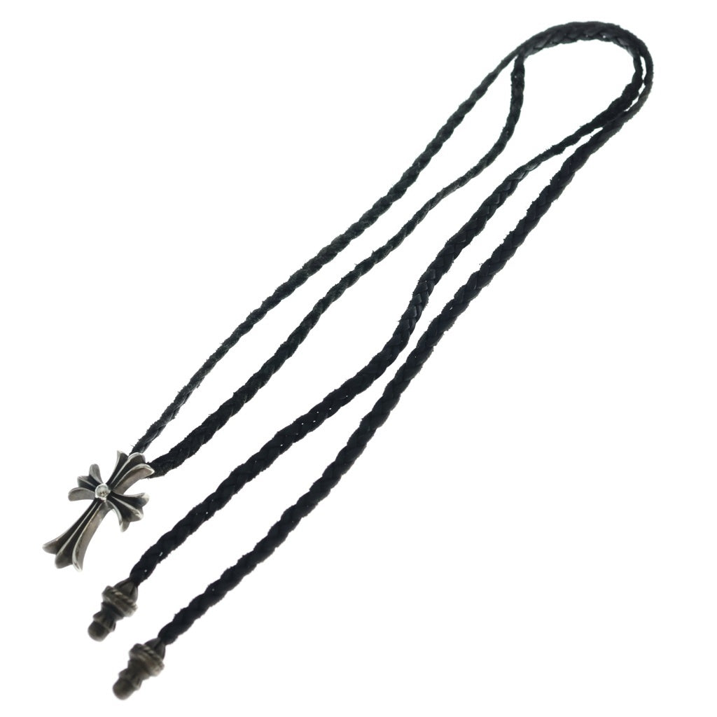 CHROME HEARTS(クロムハーツ) CH CRS SMLスモールCHクロス BC ボロチップブレイド ネックレス シルバー BCA220
