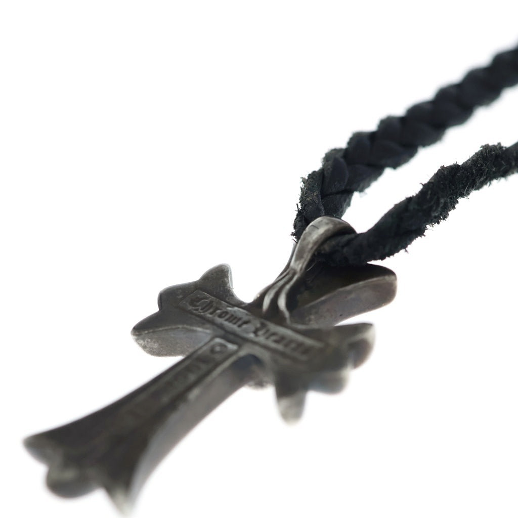 CHROME HEARTS(クロムハーツ) CH CRS SMLスモールCHクロス BC ボロチップブレイド ネックレス シルバー BCA220