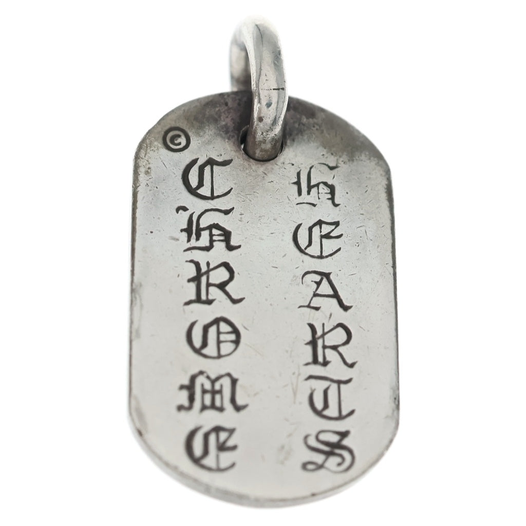 CHROME HEARTS(クロムハーツ) RAISED DOGTAG レイズドドッグタグ チャーム ネックレストップ シルバー