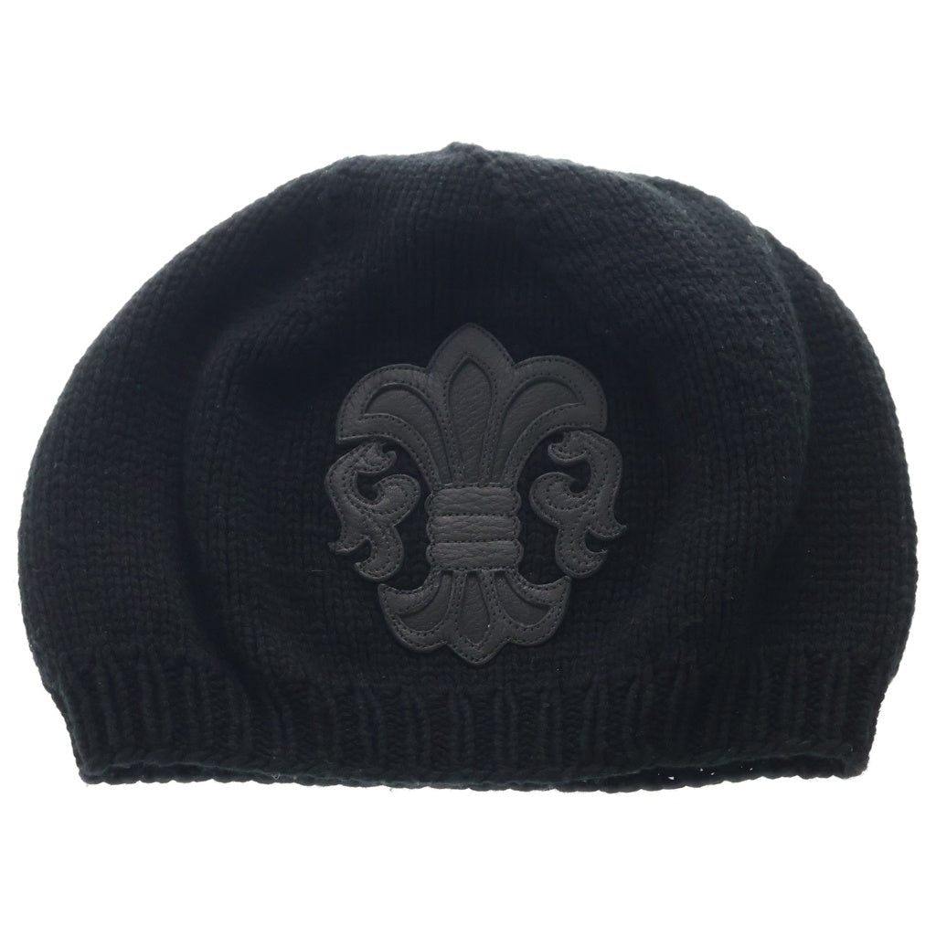 CHROME HEARTS クロムハーツ BS FLARE BEANIE BSフレアパッチ付きカシミヤビーニー帽子 CHROME HEARTS(クロムハーツ) BS FLARE BEANIE BSフレアパッチ付き
