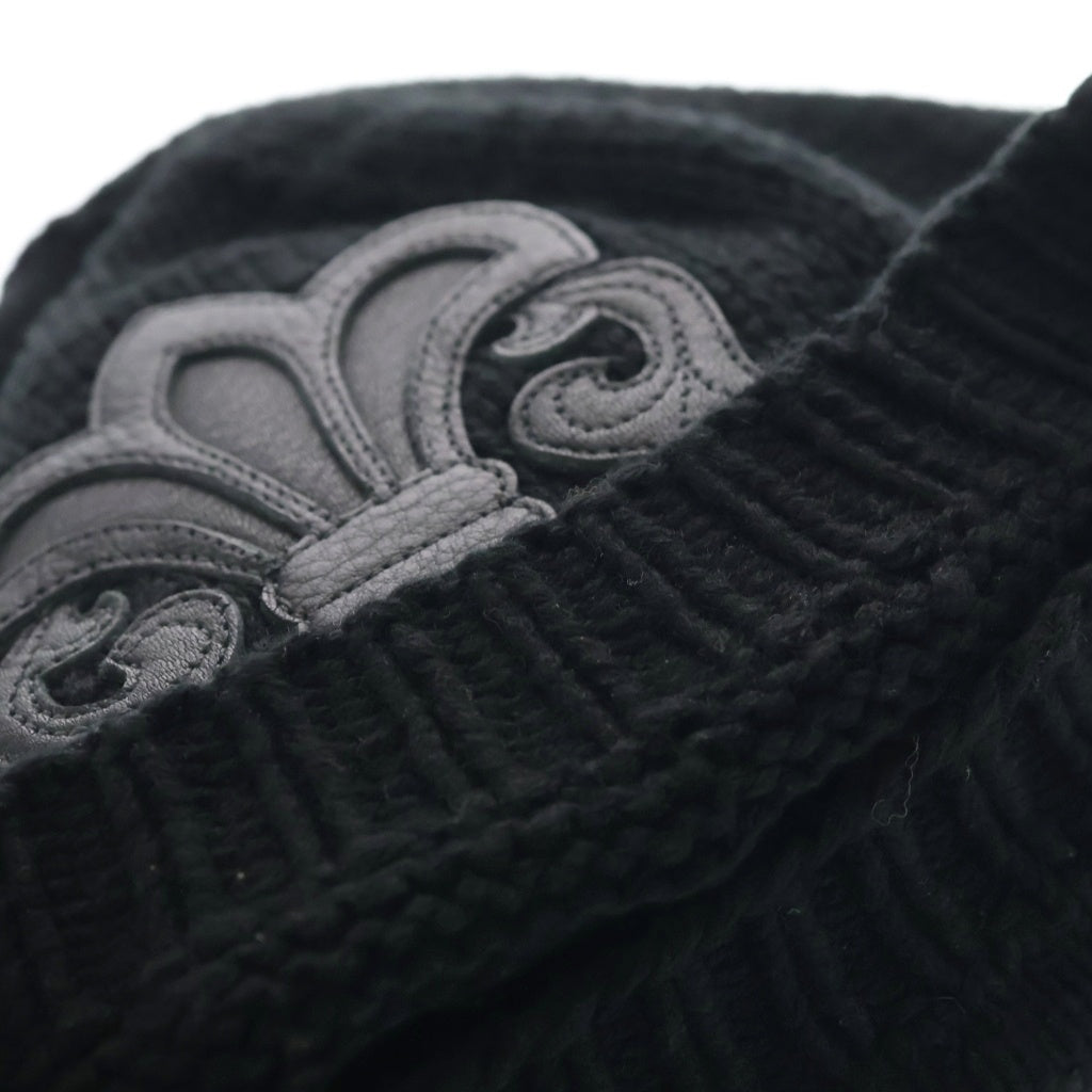 CHROME HEARTS(クロムハーツ) BS FLARE BEANIE BSフレアパッチ付きカシミヤビーニー帽子