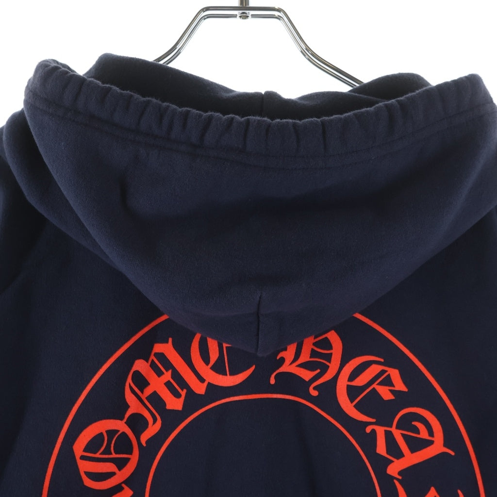 CHROME HEARTS(クロムハーツ) SWTSHRT PLVR 袖フローラルバックホースシュープリントパーカー