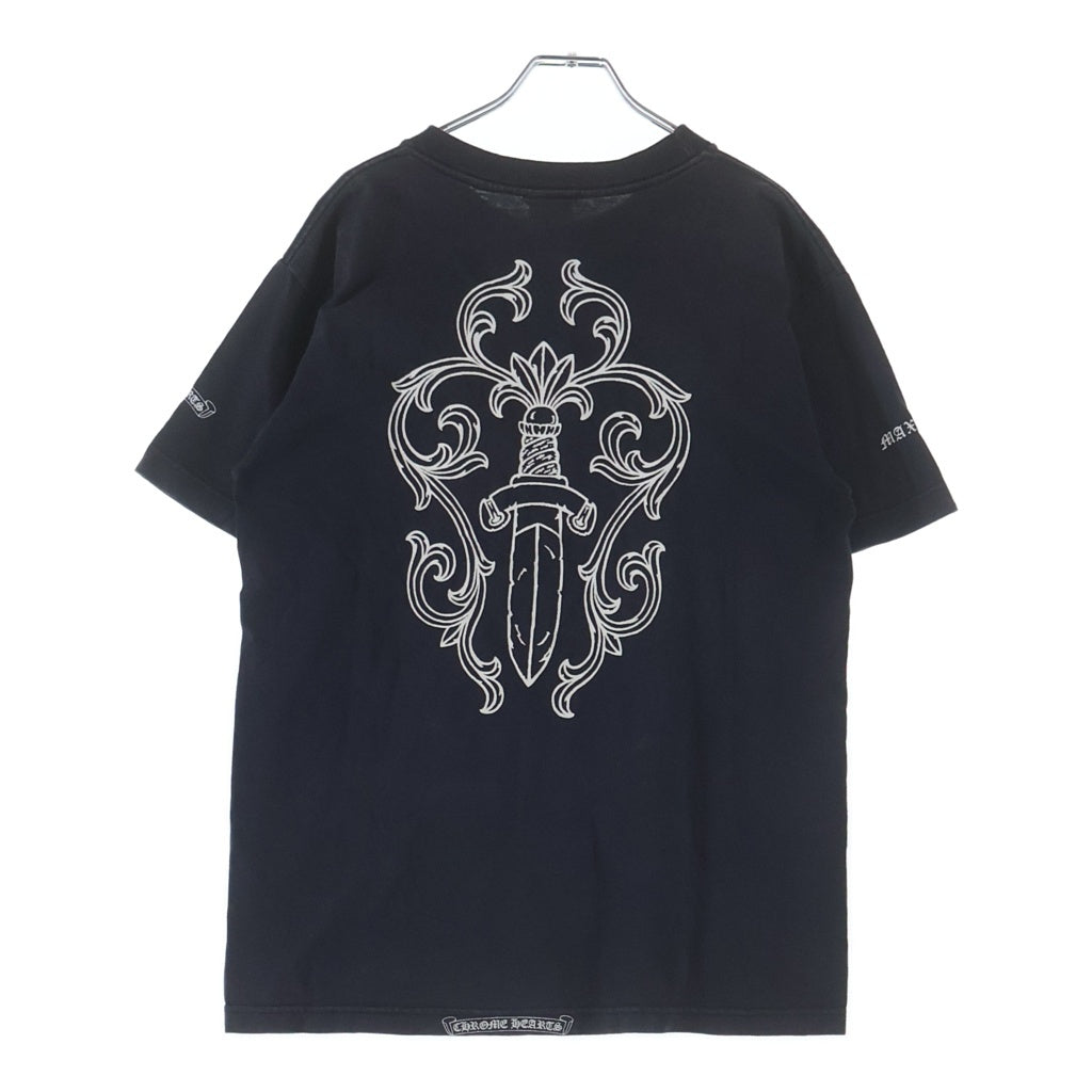 CHROME HEARTS(クロムハーツ) OLD S/S TEE オールド マックスフィールド バックダガープリント半袖Tシャツカットソー
