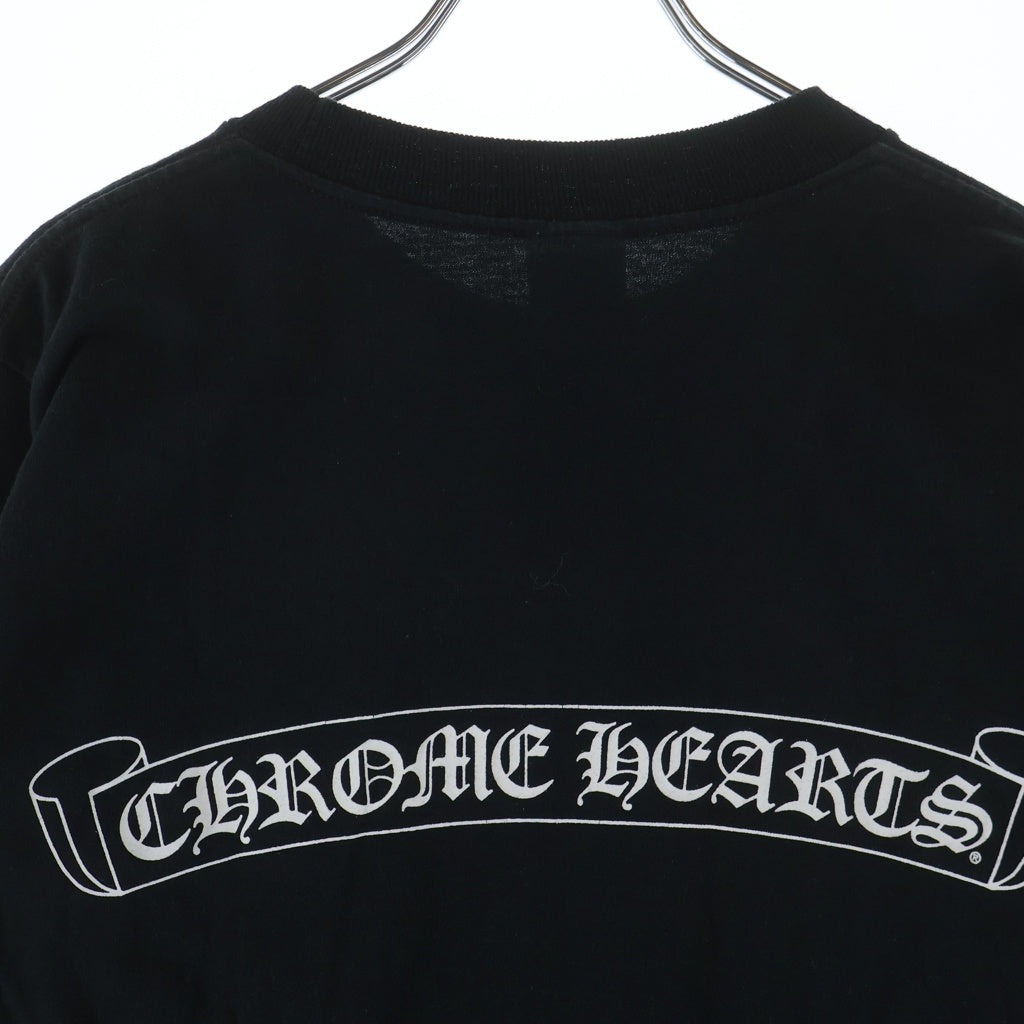 CHROME HEARTS(クロムハーツ) OLD ネックロゴ バックスクロールラベルプリント 半袖Tシャツカットソー