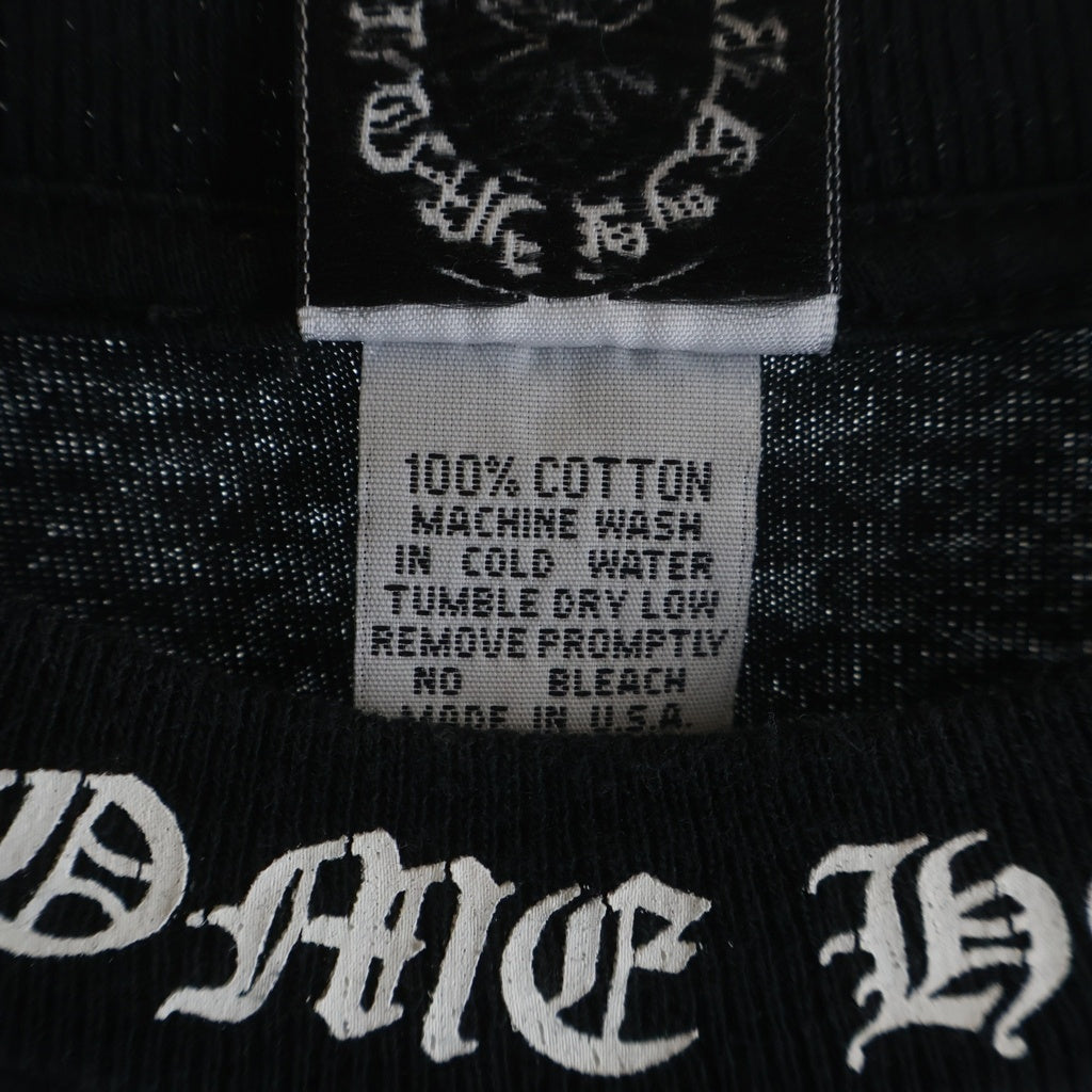 CHROME HEARTS(クロムハーツ) OLD ネックロゴ バックスクロールラベルプリント 半袖Tシャツカットソー