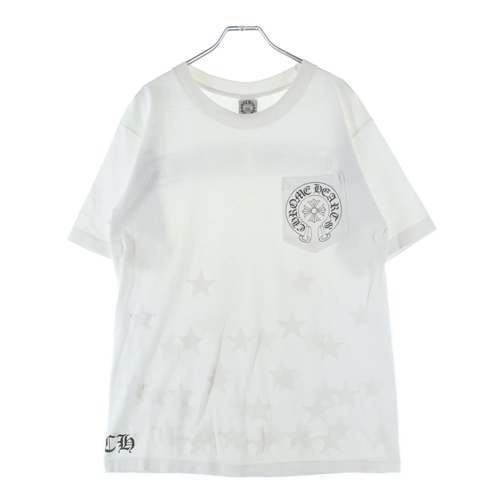 CHROME HEARTS(クロムハーツ) OLD バックスクロールラベルスタープリント 半袖ポケットTシャツカットソー