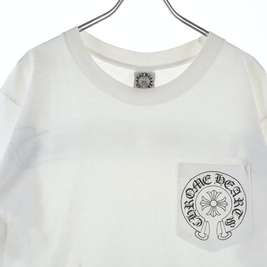 CHROME HEARTS(クロムハーツ) OLD バックスクロールラベルスタープリント 半袖ポケットTシャツカットソー