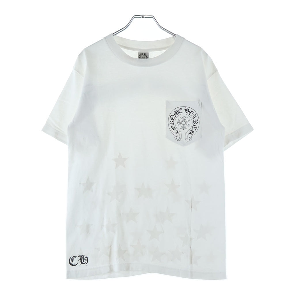 CHROME HEARTS(クロムハーツ) OLD バックスクロールラベルスタープリント 半袖ポケットTシャツカットソー
