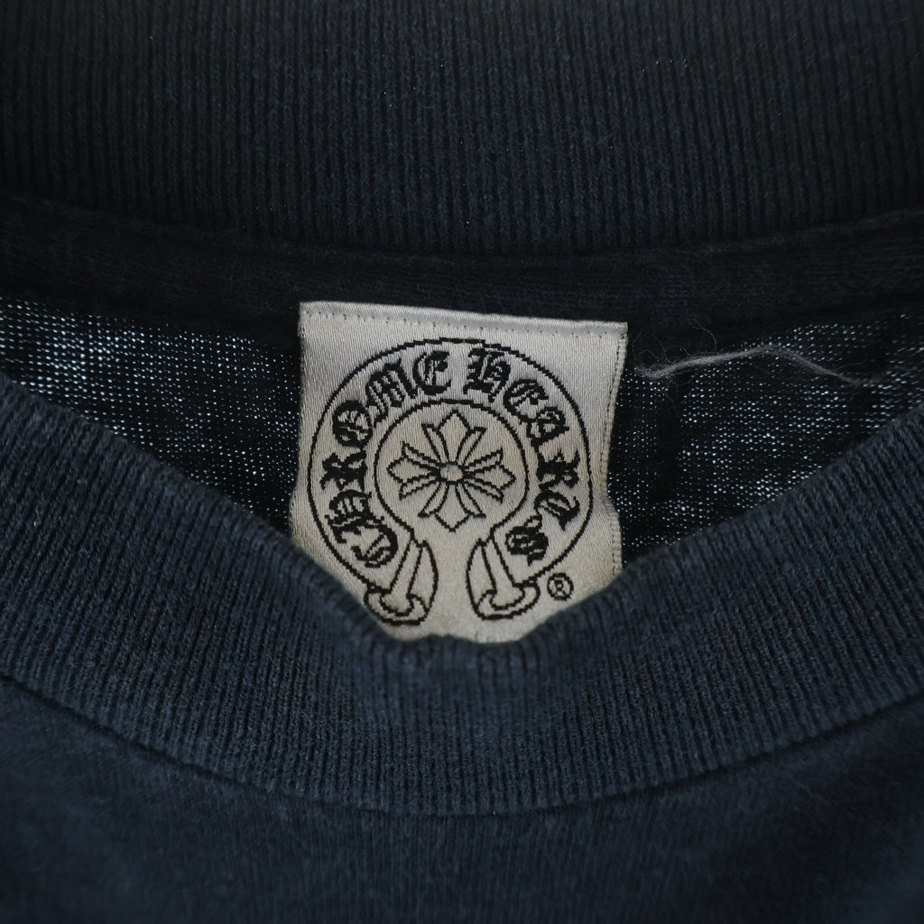 CHROME HEARTS(クロムハーツ) OLD ネックロゴ NYC限定 袖ロゴプリント 長袖Tシャツカットソー