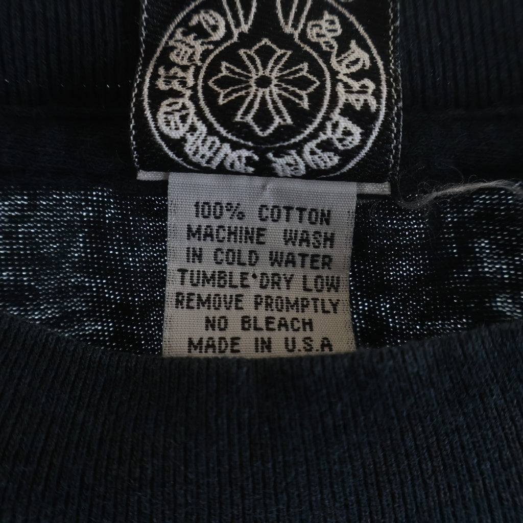 CHROME HEARTS(クロムハーツ) OLD ネックロゴ NYC限定 袖ロゴプリント 長袖Tシャツカットソー
