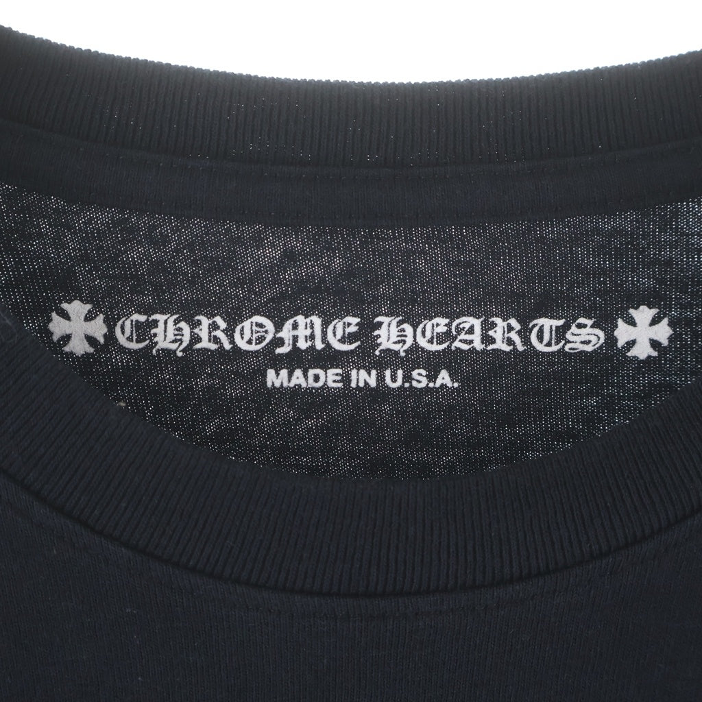 CHROME HEARTS(クロムハーツ) ×MATTY BOY USA マッティボーイ チョンパー刺繍 USA アーチロゴ 半袖Tシャツ カットソー ブラック/ピンク