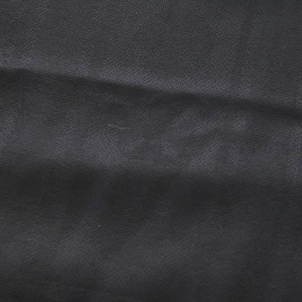CHROME HEARTS(クロムハーツ) CH PLS SCARF CH プラス 総柄ジャガード シルク混 ウール フリンジ ストール スカーフ マフラー ブラック