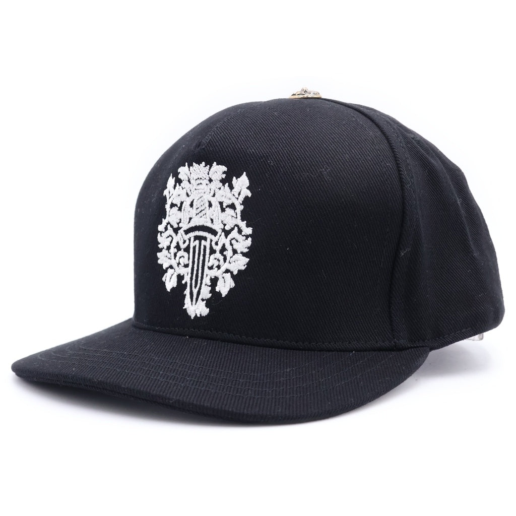 CHROME HEARTS(クロムハーツ) TRUCKER CAP デニムトラッカー ヴァインダガー刺繍 クロスボール付き キャップ ブラック