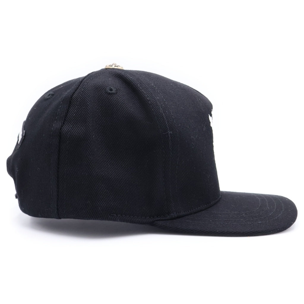CHROME HEARTS(クロムハーツ) TRUCKER CAP デニムトラッカー ヴァインダガー刺繍 クロスボール付き キャップ ブラック