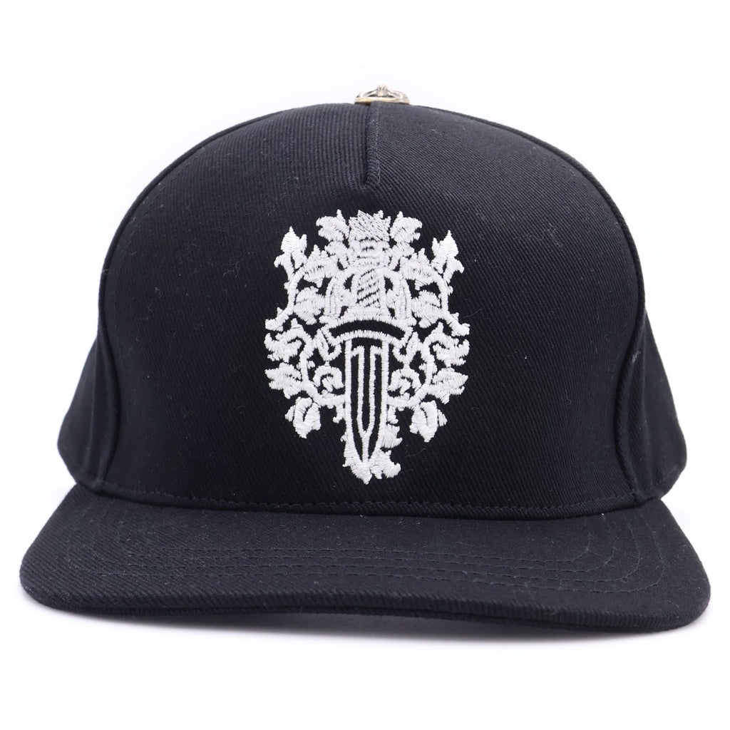 CHROME HEARTS(クロムハーツ) TRUCKER CAP デニムトラッカー ヴァインダガー刺繍 クロスボール付き キャップ ブラック
