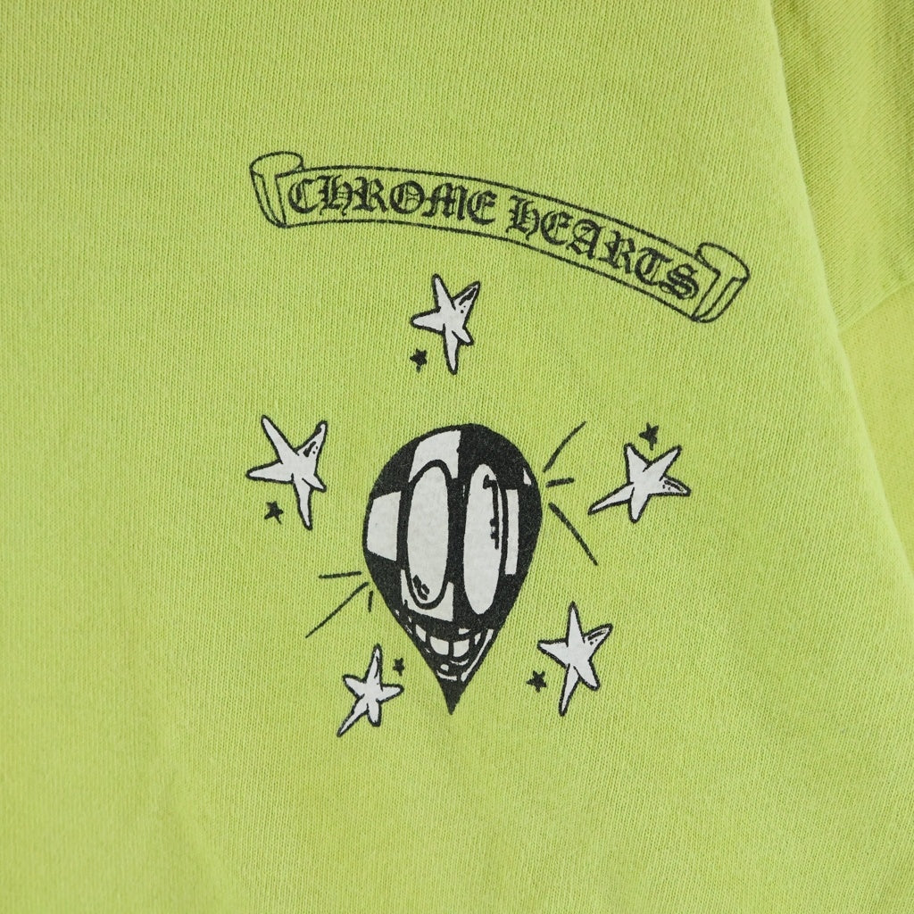 CHROME HEARTS(クロムハーツ) 22AW MATTY BOY PPO HRDWR GRN マッティボーイ プリント クルーネックスウェットシャツ イエロー