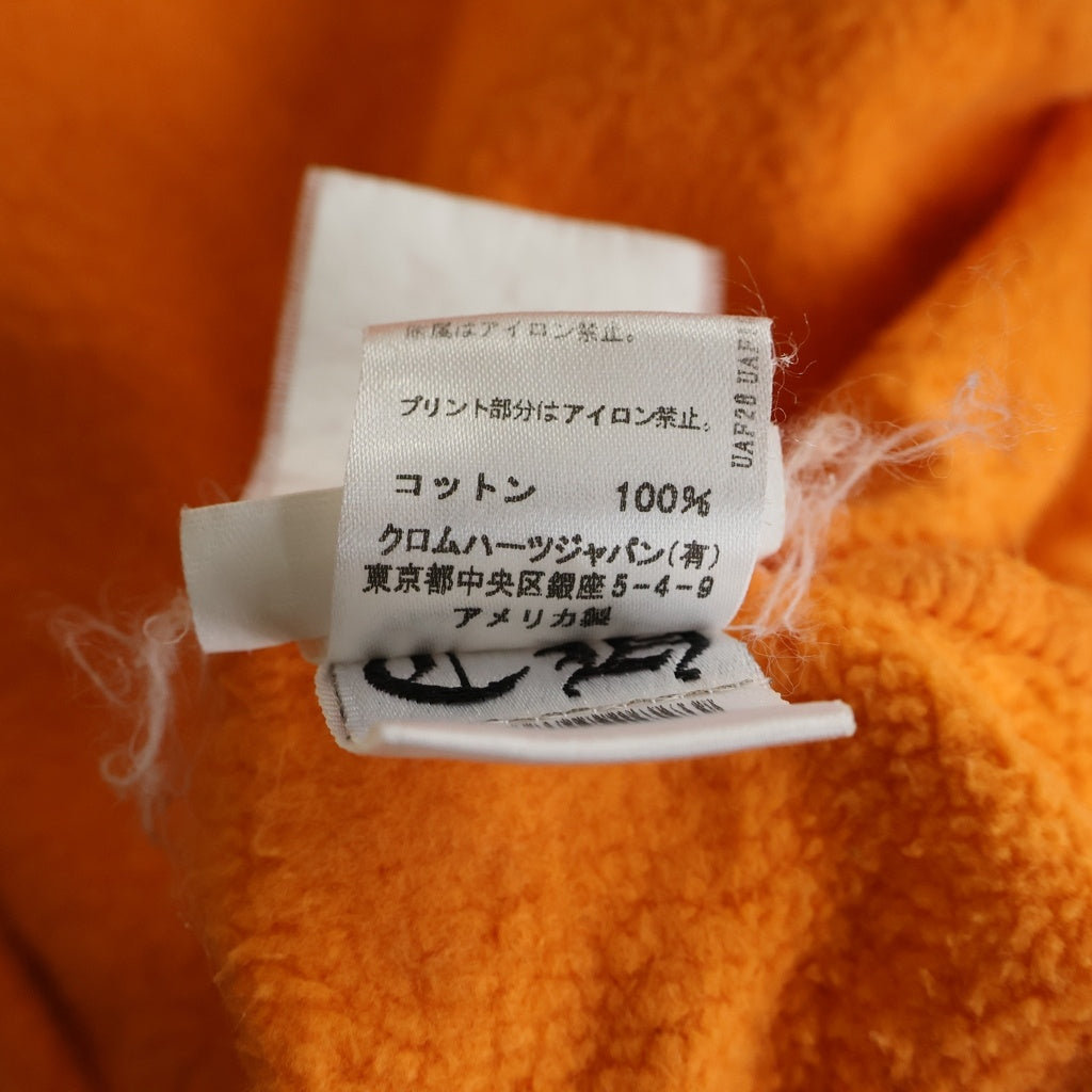 CHROME HEARTS(クロムハーツ) ×OFF WHITE HD PLVR V OFF WHITE オフホワイト ロゴプリント プルオーバーパーカー オレンジ