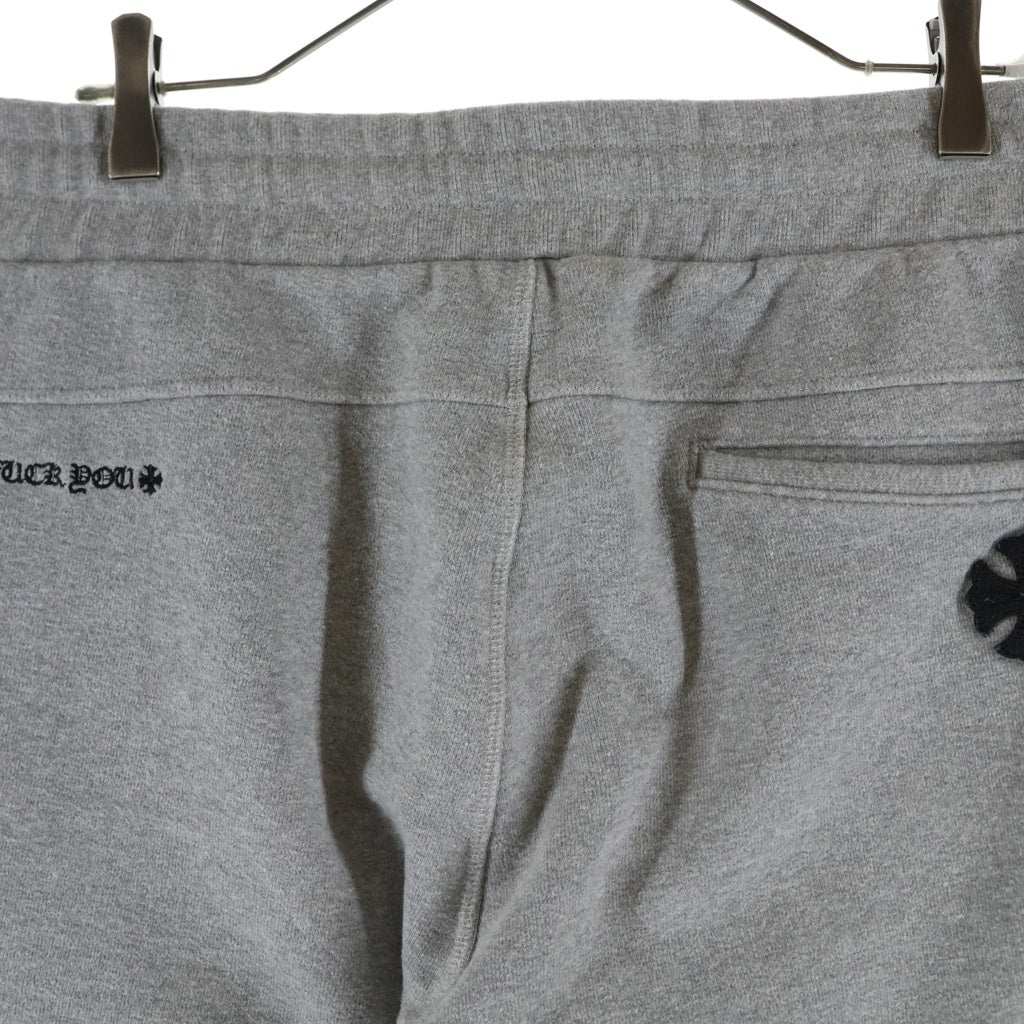 CHROME HEARTS(クロムハーツ) Y NOT CHプラスレザーパッチ付き スウェットハーフパンツ