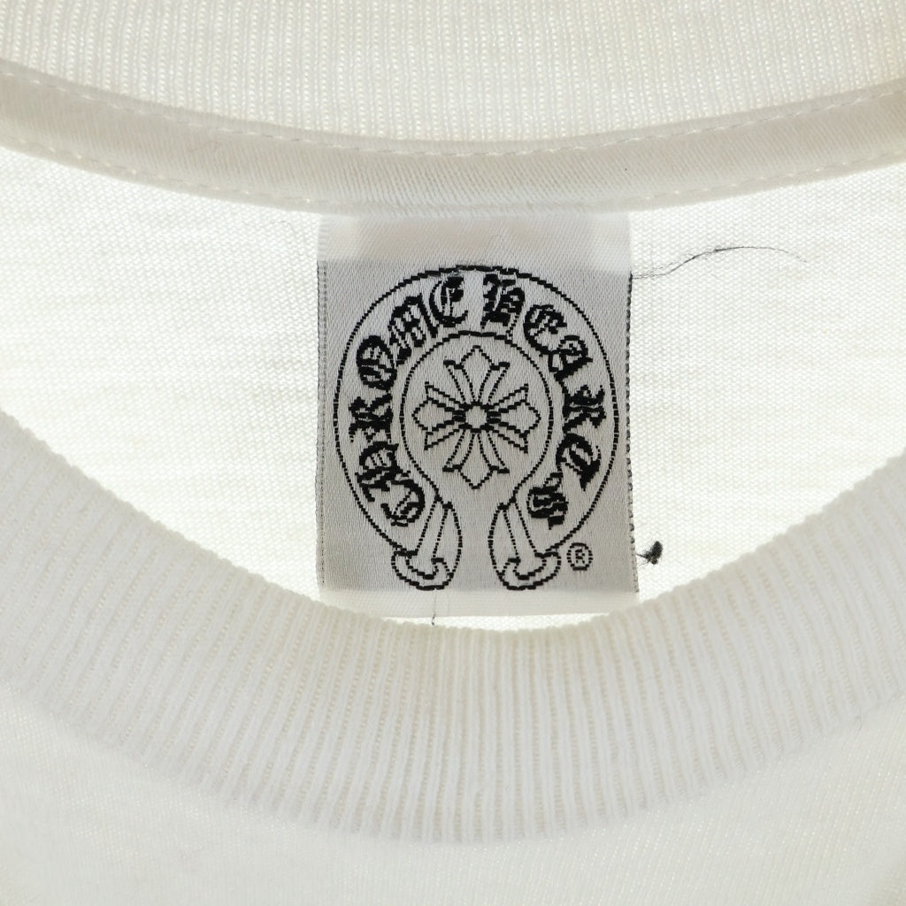 CHROME HEARTS(クロムハーツ) OLD CHプラス バックホースシュープリント半袖Tシャツカットソー