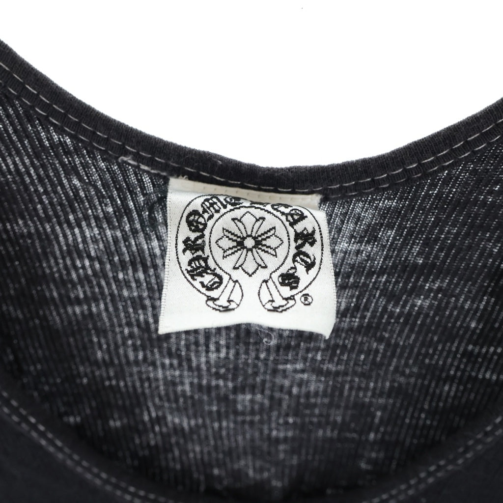CHROME HEARTS(クロムハーツ) ×KYOSUKE HIMURO OLD 15th Anniversary ×氷室京介 オールド 15周年記念 バックロゴクロスプリント タンクトップ ブラック