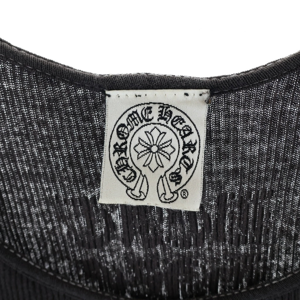CHROME HEARTS(クロムハーツ) ×KYOSUKE HIMURO OLD Beat Haze Odyssey ×氷室京介 オールド 胸クロスプリント タンクトップ ブラック