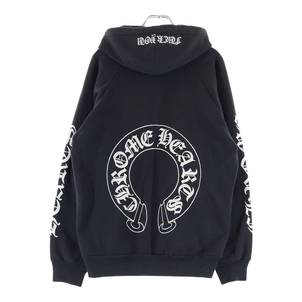CHROME HEARTS(クロムハーツ) OLD SWTSHRT HD ZIP オールド アームロゴプリント 裏地サーマル ジップアップパーカー