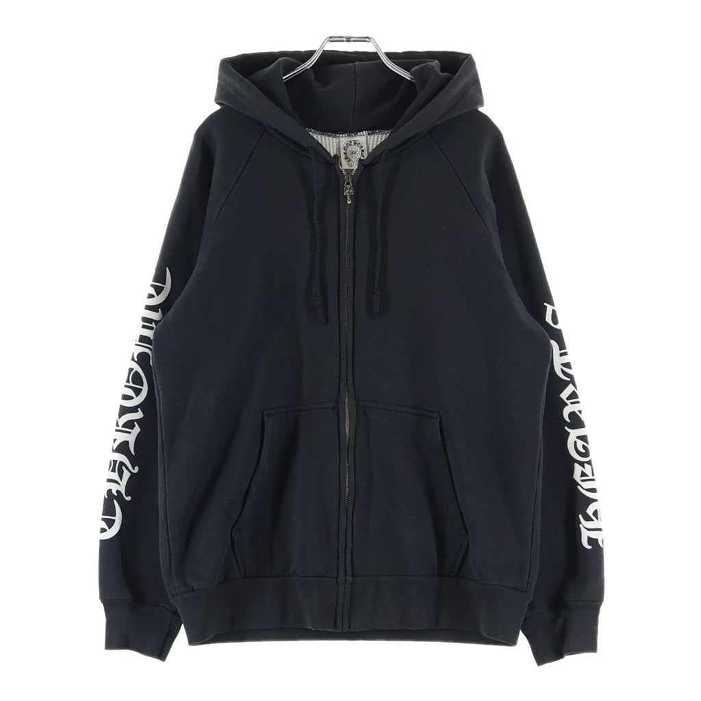 CHROME HEARTS(クロムハーツ) OLD SWTSHRT HD ZIP オールド アームロゴプリント 裏地サーマル ジップアップパーカー